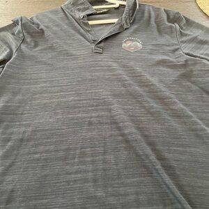 Travis Mathew Charcoal Button Down Shirt